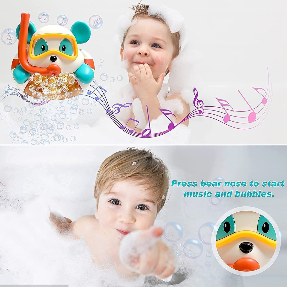 Bear Bubble Maker, Soprador De Espuma Que Faz A Máquina - Imagem 3