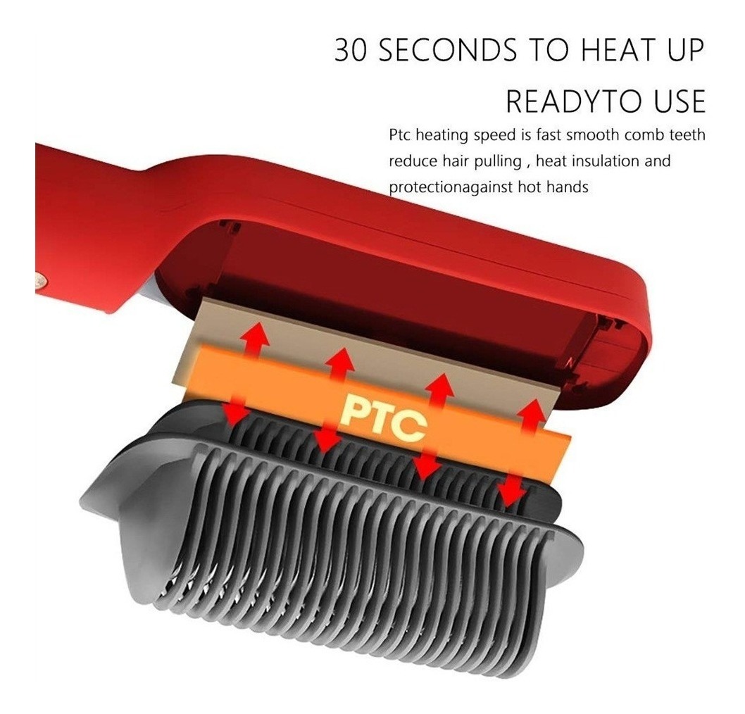 Escova Alisadores De Pente De Cabelo Curling Hair Styler Too - Imagem 7