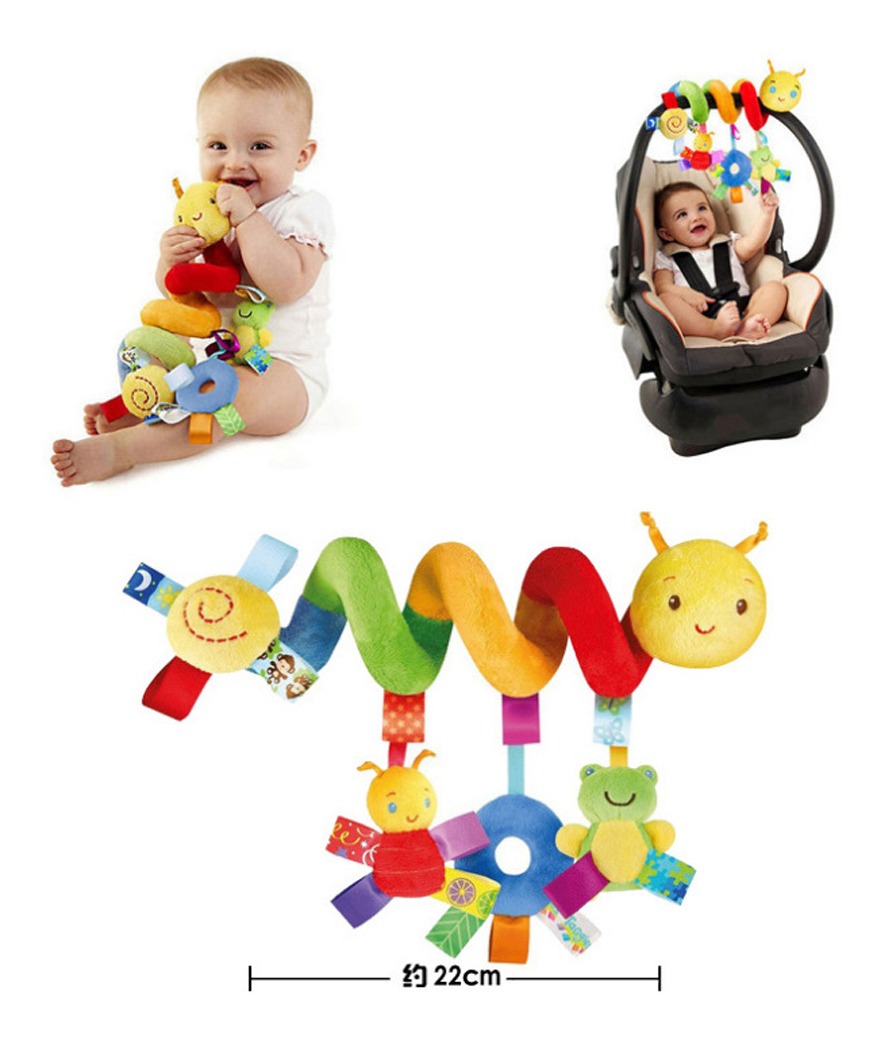 Carrinho De Bebê Espiral Móvel Menina+meias E Chocalhos De P - Imagem 9