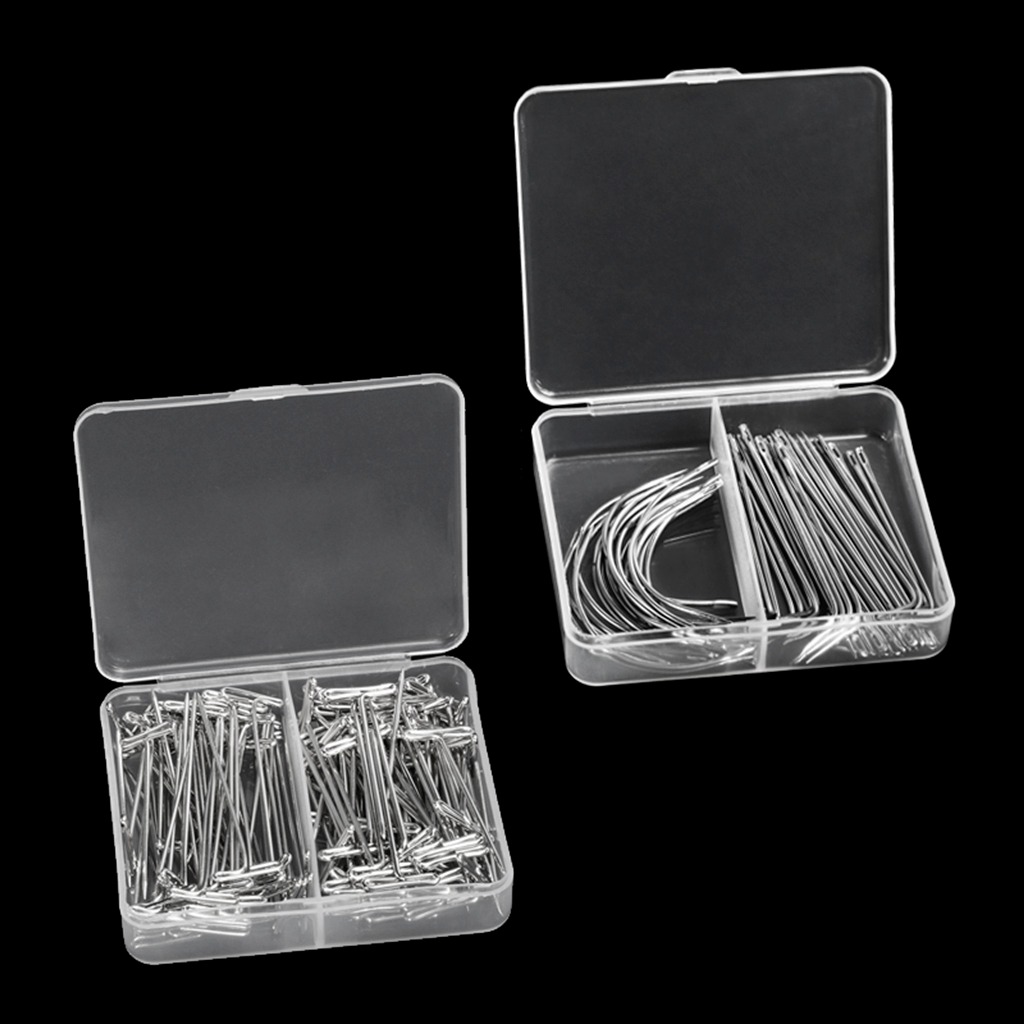 2 Encaixotado Striaght Curvada T Tipo Peruca Diy Suprimentos - Imagem 7