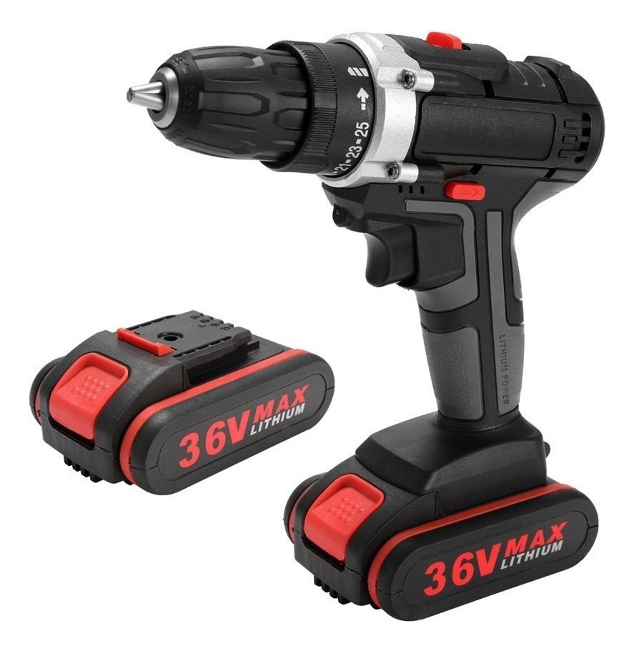 Furadeira Sem Fio De Impacto Elétrico De 36v 2 Baterias 1 - Imagem 2