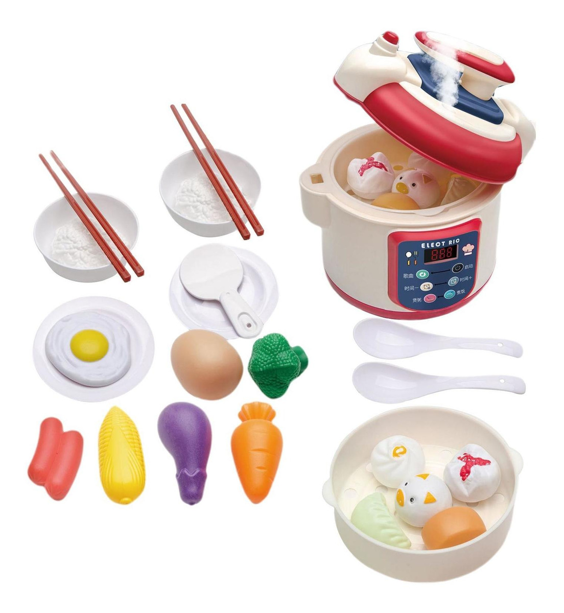 25 Peças De Cozinha Brinquedo Panela De Arroz Infantil