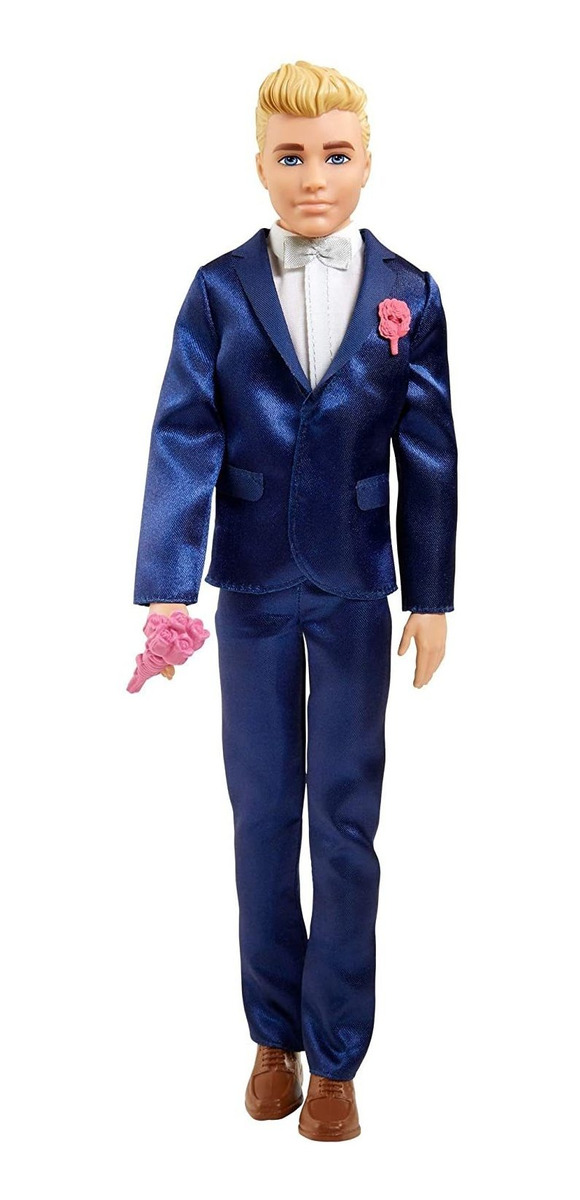 Boneca Barbie Fairytale Ken Groom Loira 30cm.