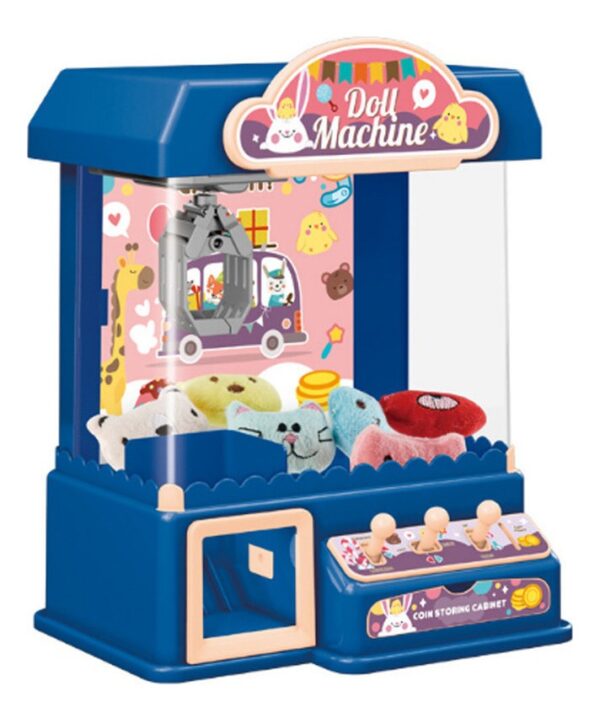 Compra online de Máquina de boneca automática brinquedo para crianças mini  dos desenhos animados moeda operado jogo garra guindaste máquinas com luz  música crianças brinquedo presentes