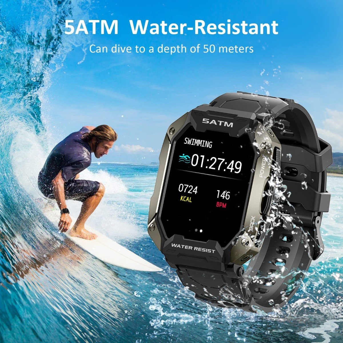 Fitness Tracker Smartwatch Para Homens - Imagem 6