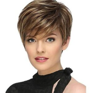 Perucas Para As Mulheres Elegante Corte De Cabelo Curto Em L