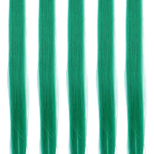 5pcs Grampo De Peruca Reta Cor Brilhante Cabelo De 21,65 Pol