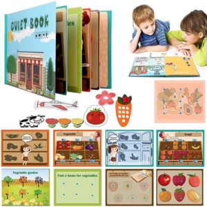 Livro Interativo Montessori: Livro Silencioso Para Crianças