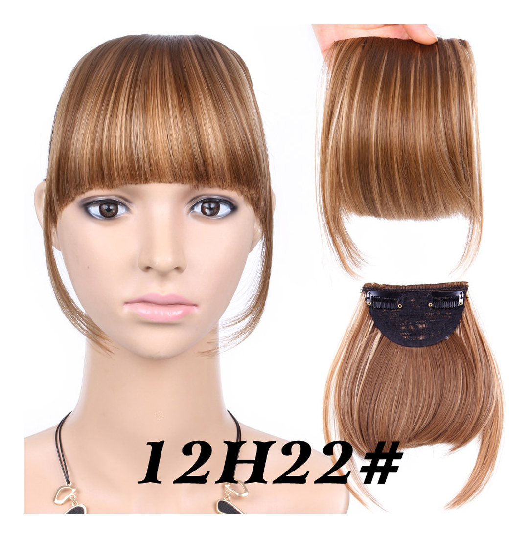 Peruca French Air Bangs, Cabelo Falso Invisível, Natural, Me - Imagem 17