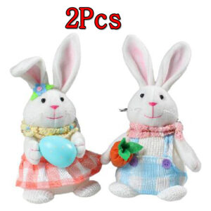 Brinquedo De Pelúcia Infantil Carrot Rabbit, Easter Animal L