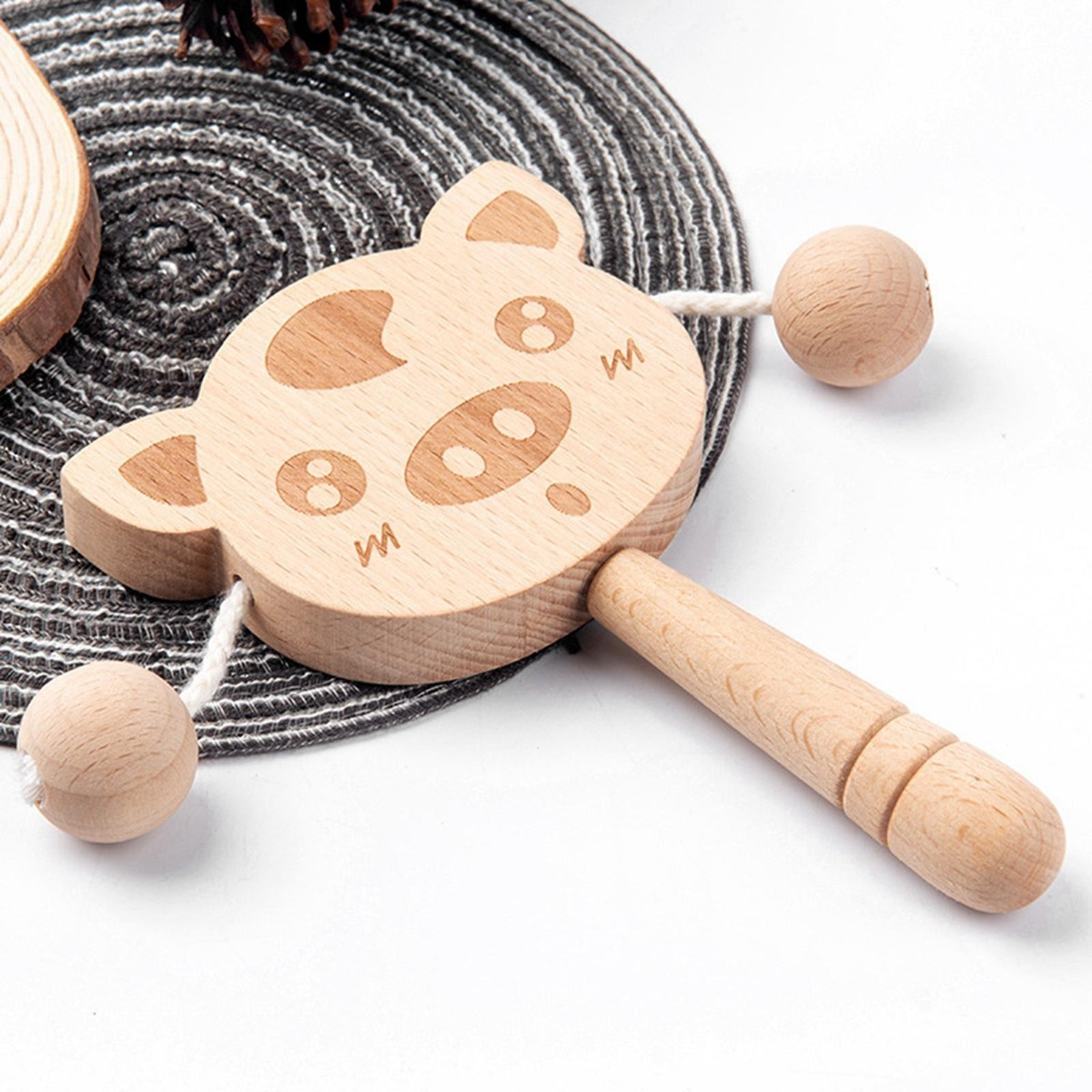 Chocalhos De Madeira De Percussão Manual, Práticos E Durávei - Imagem 6