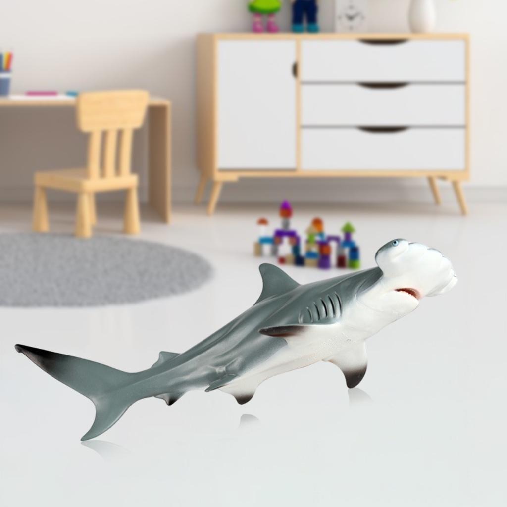 2 Figuras De Ação Tubarão Modelo Miniatura Vida Marinha - Imagem 10