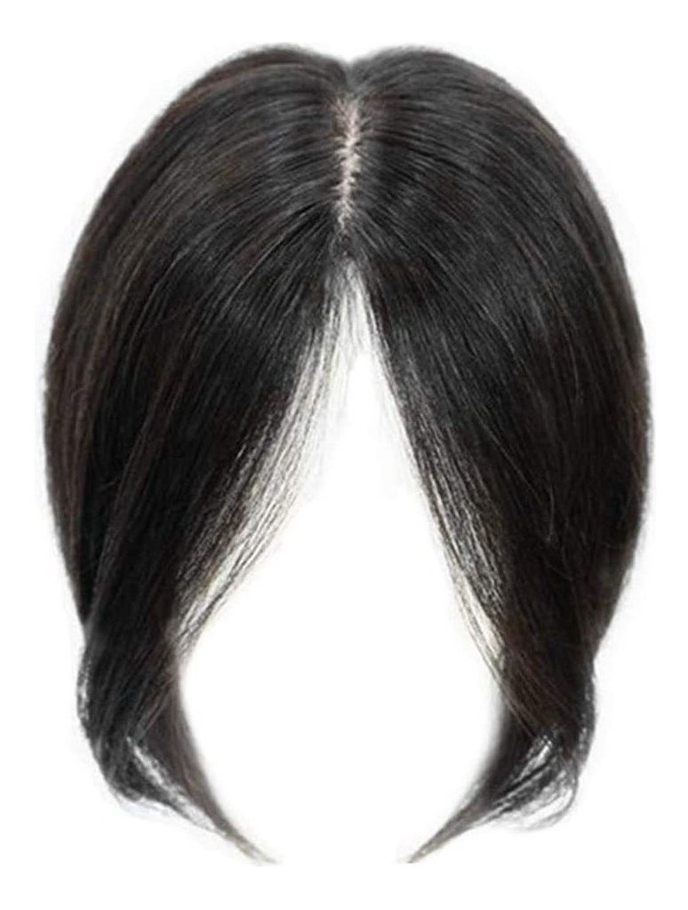 Peruca De Cabelo Humano Topper, Moldada Na Frente E - Imagem 8
