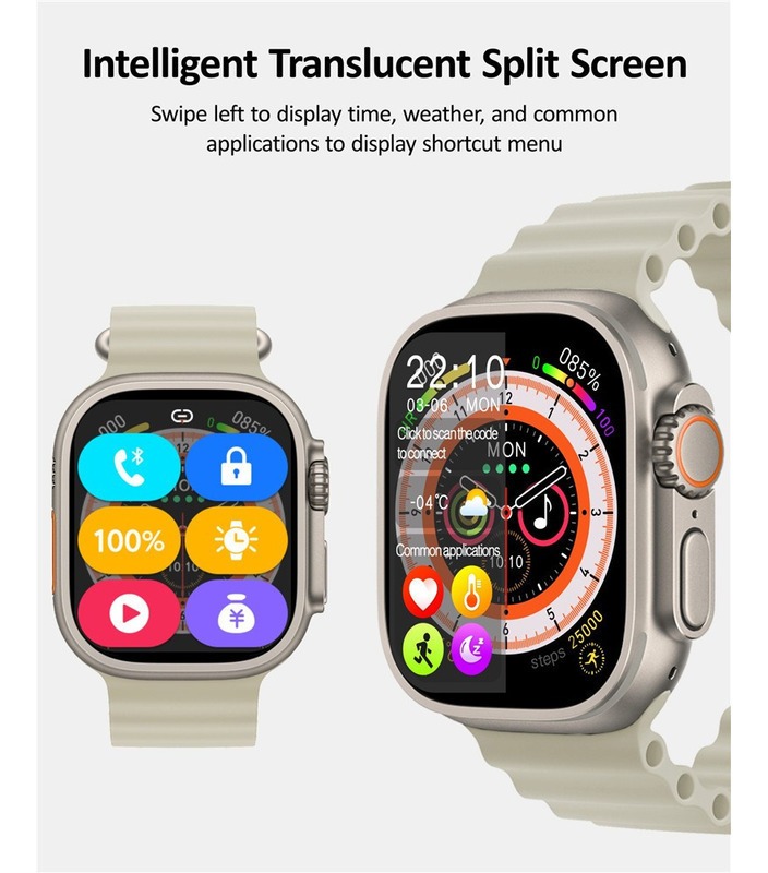 Relógio Inteligente Hk8 Pro+49 Mm Nfc Ip68 À Prova D'água - Imagem 7