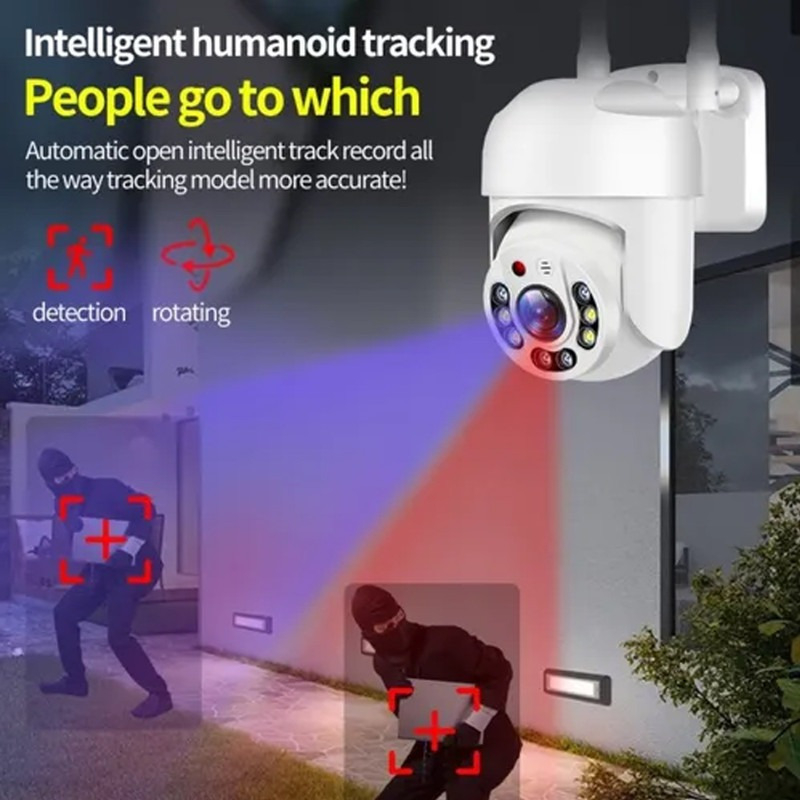Câmera Ip Prova D'água Infravermelho Externa Wifi Hd - Imagem 2