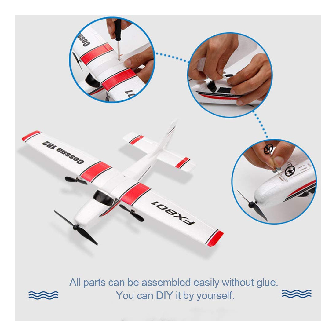 Brinquedos Voadores De Avião Ao Ar Livre Rc Airplane Para Cr - Imagem 4