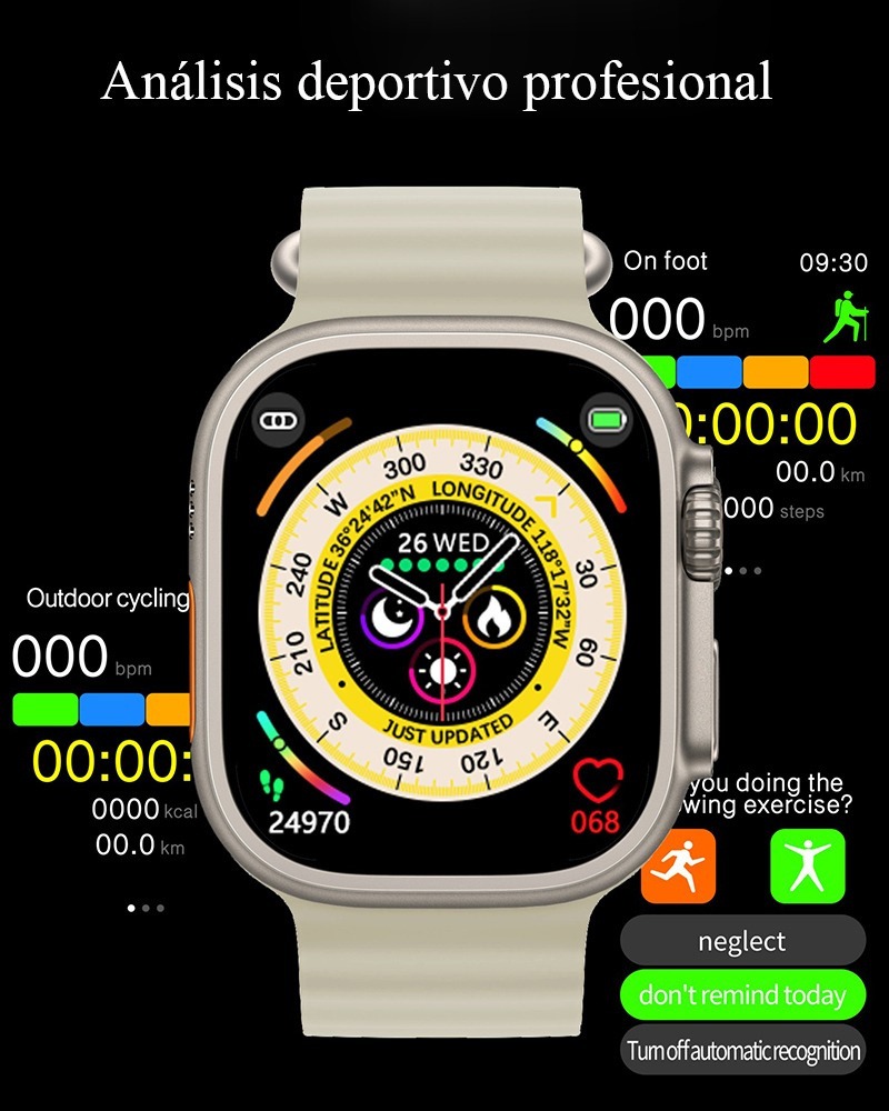 Smartwatch Hk8 Pro Max Nfc Ip68 - Imagem 4