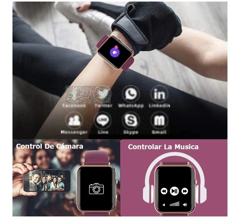 Relógio Inteligente À D'água Smartwatch Esportivo Mulheres - Imagem 4