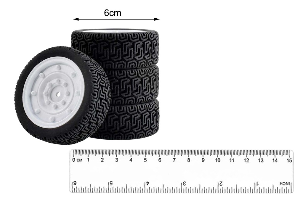 4pcs Cubos Das Rodas Jantes Para Wltoys Rc Pneus De Borracha - Imagem 20