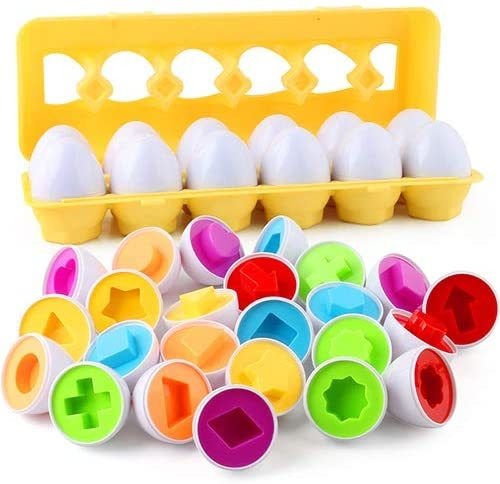 12pcs Brinquedo Educacional Bebê Brinquedo Ovo Quebra-cabeça - Imagem 17