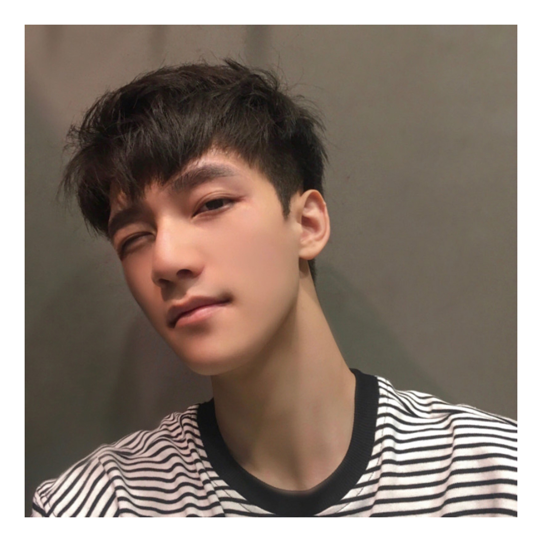 Peruca Masculina Com Franja Inclinada, Cabelo Curto E Reto, - Imagem 3
