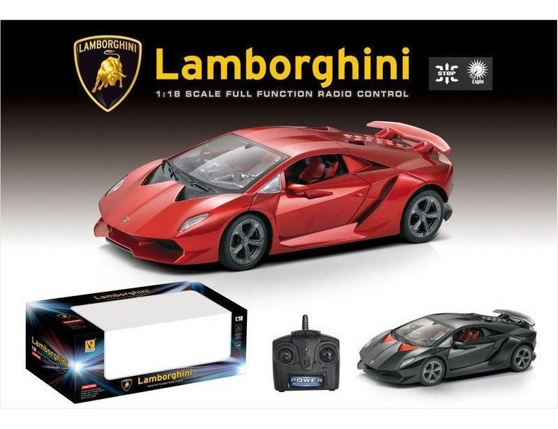 Carrinho Controle Remoto Lamborghin Acende Farol Led+pilhas - Imagem 2
