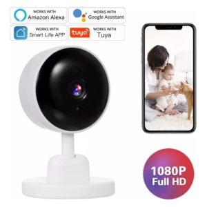 Câmera De Segurança Doméstica Monitor De Bebê Wifi Qweasdpp