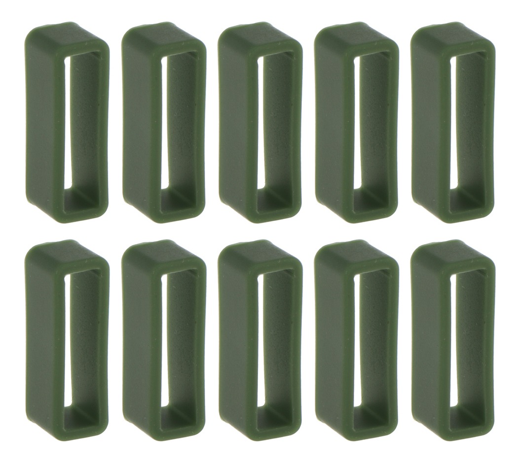 Presilhas De Pulseira De Borracha De Relógio Verde Escuro - Imagem 2