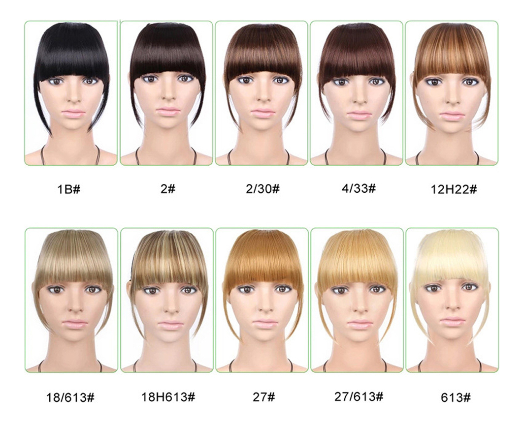 Peruca French Air Bangs, Cabelo Falso Invisível, Natural, Me - Imagem 7