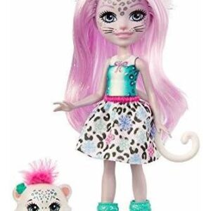 Boneca Pequena Enchantimals Sybill Snow Leopard 6in