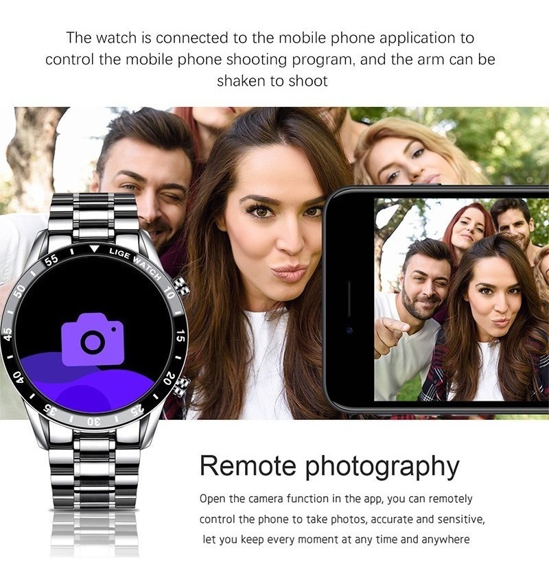 Smartwatch Casual Masculino À Prova De Água - Imagem 14