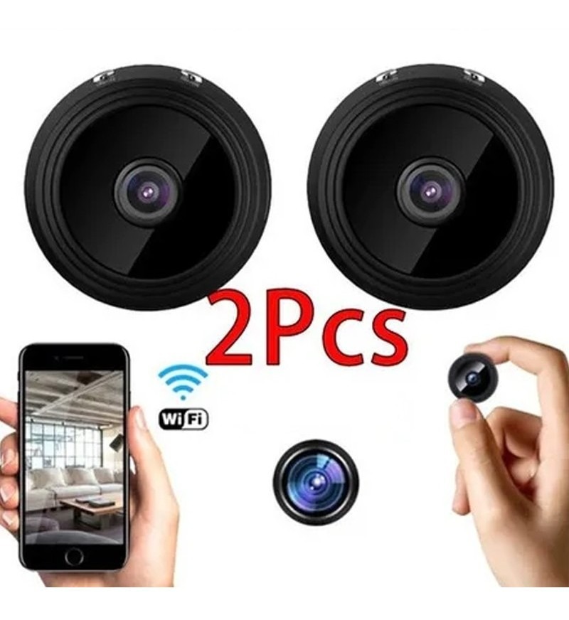 Mini Câmera De Vigilância Hd 1080p Wifi Câmera 2 Pzas