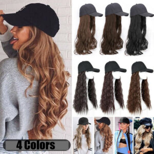 Perucas Chapéu De Beisebol Com Extensões De Cabelo Cap Per