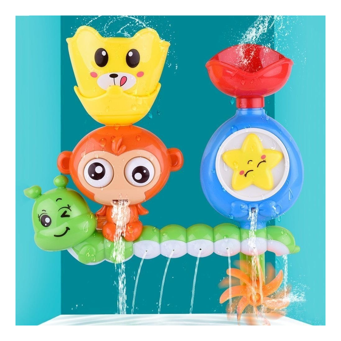 Brinquedo De Parede Para Banho Infantil Sunction Água Sprink - Imagem 6
