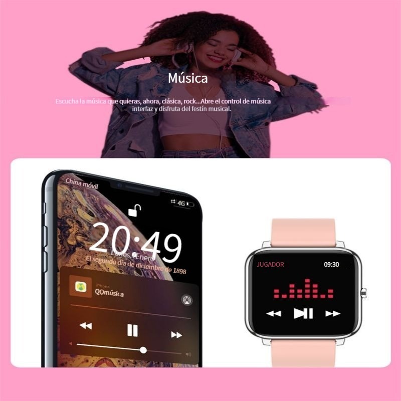 Smartwatch Esportivo De Frequência Cardíaca Bluetoo - Imagem 18
