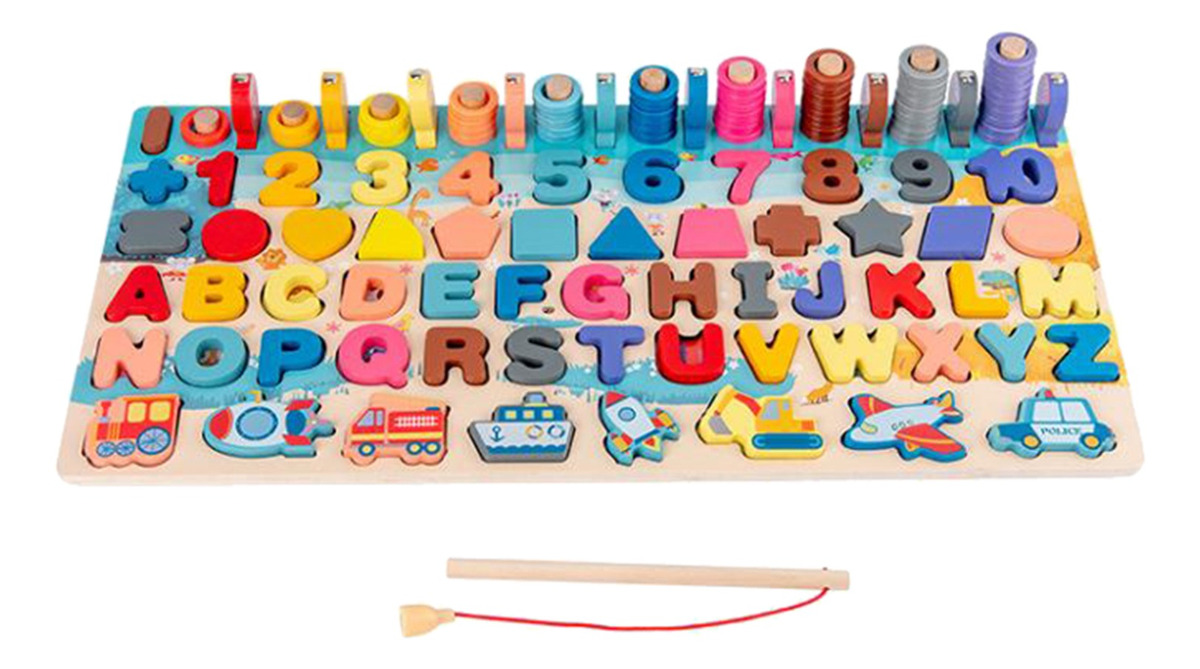 Criança Jigsaw Crianças Puzzle Board Alfabeto Números Matemá