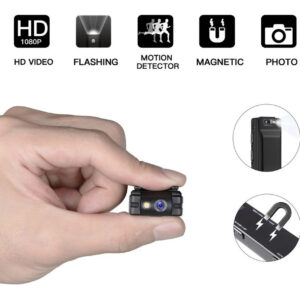 Mini Câmera Digital Hd Lanterna Micro Filmadora Magnética