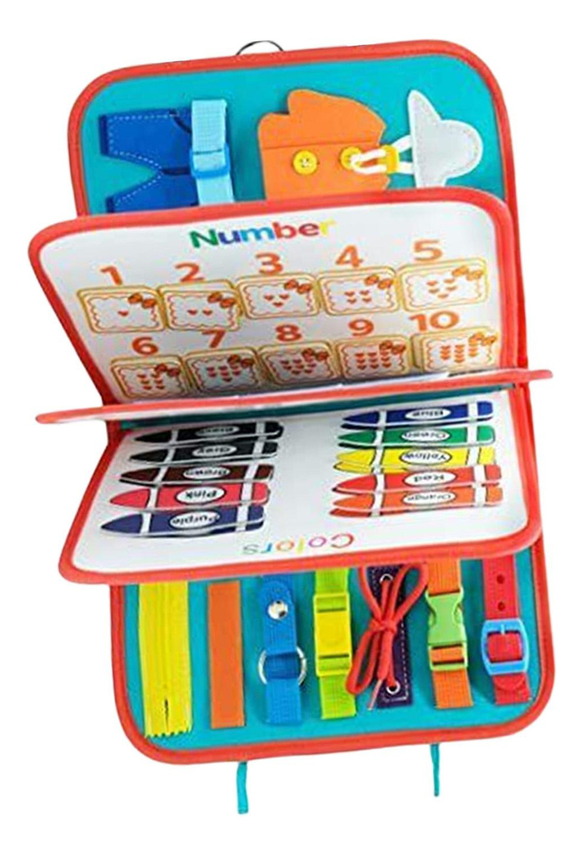 Montessori Toddler Busy Board Aprendizagem Educacional
