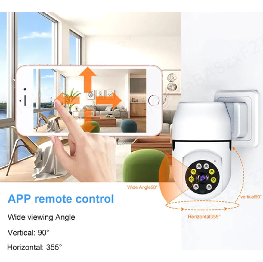 Câmera De Tomada De Parede Wifi 360° 1080p Câmeras De Vigilâ - Imagem 9