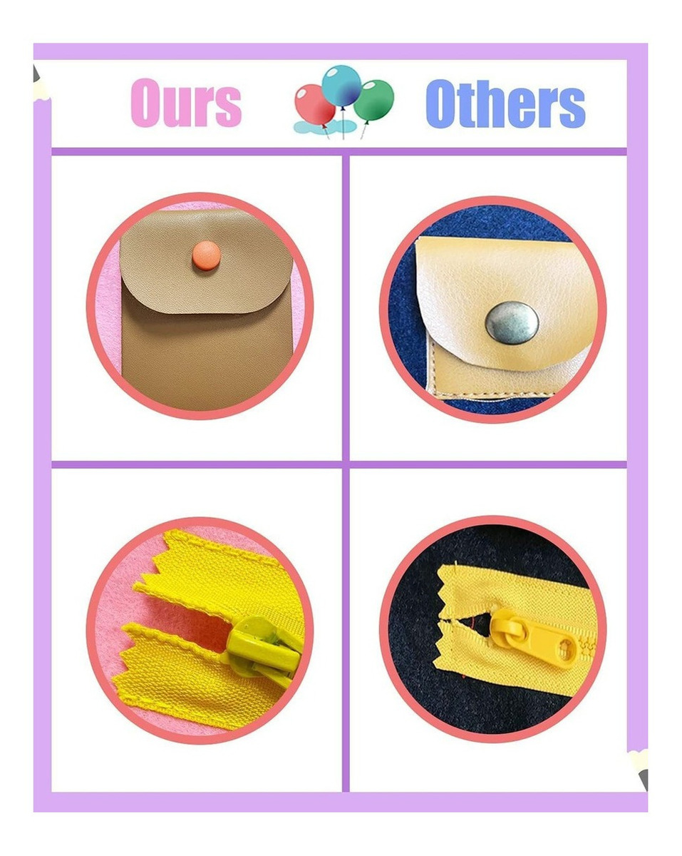 Busy Board Montessori Toy Para Crianças Sensoriais Educacion - Imagem 2