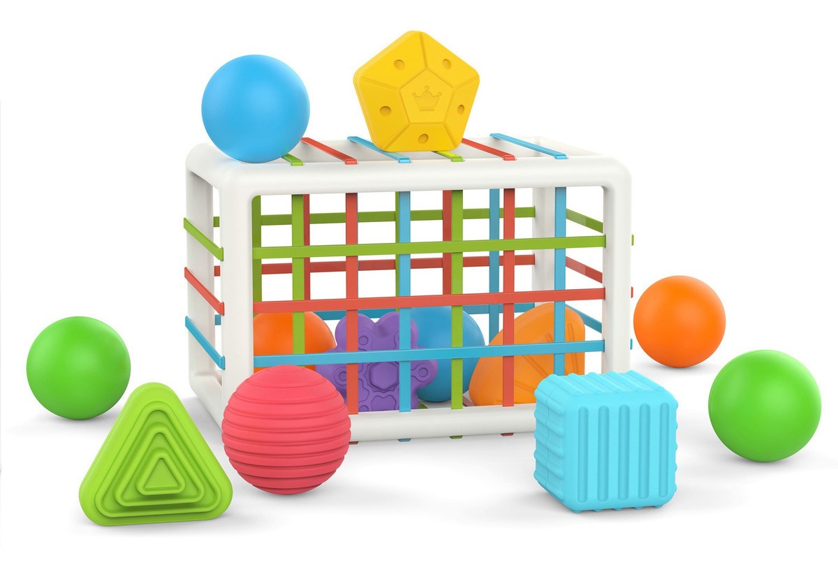 Cubo Sensorial De Habilidades Motoras Montessori Toy Brinque - Imagem 6