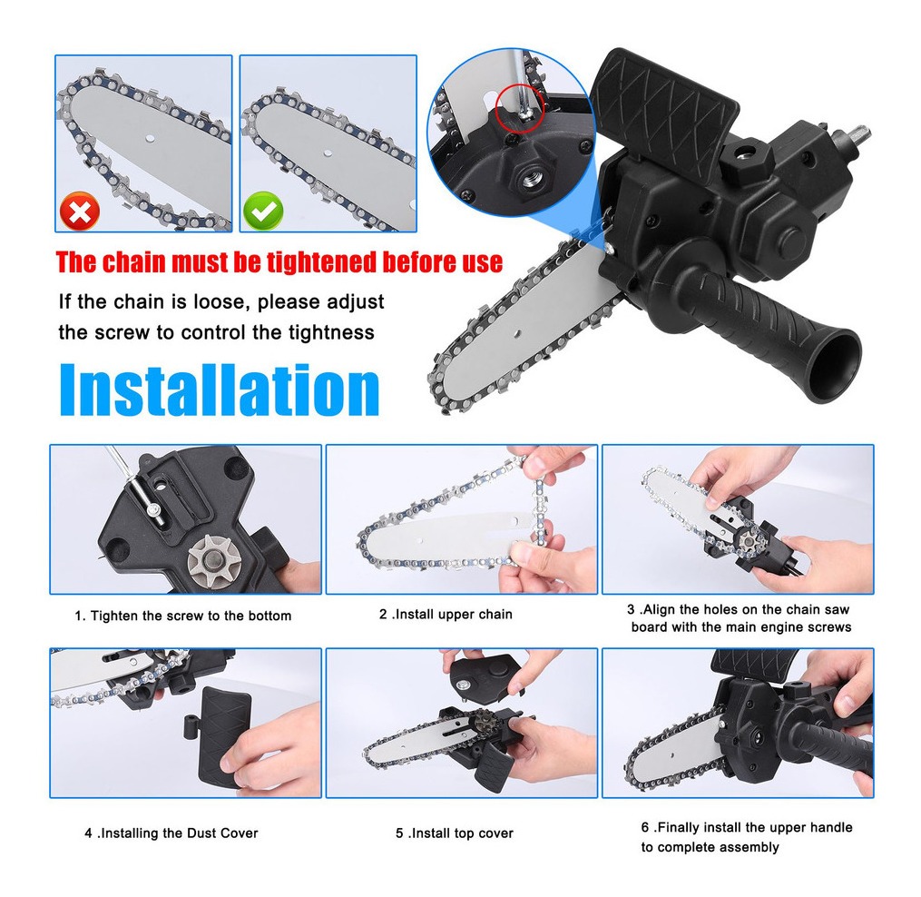 Adaptador Profissional De Motosserra Portátil - Imagem 9