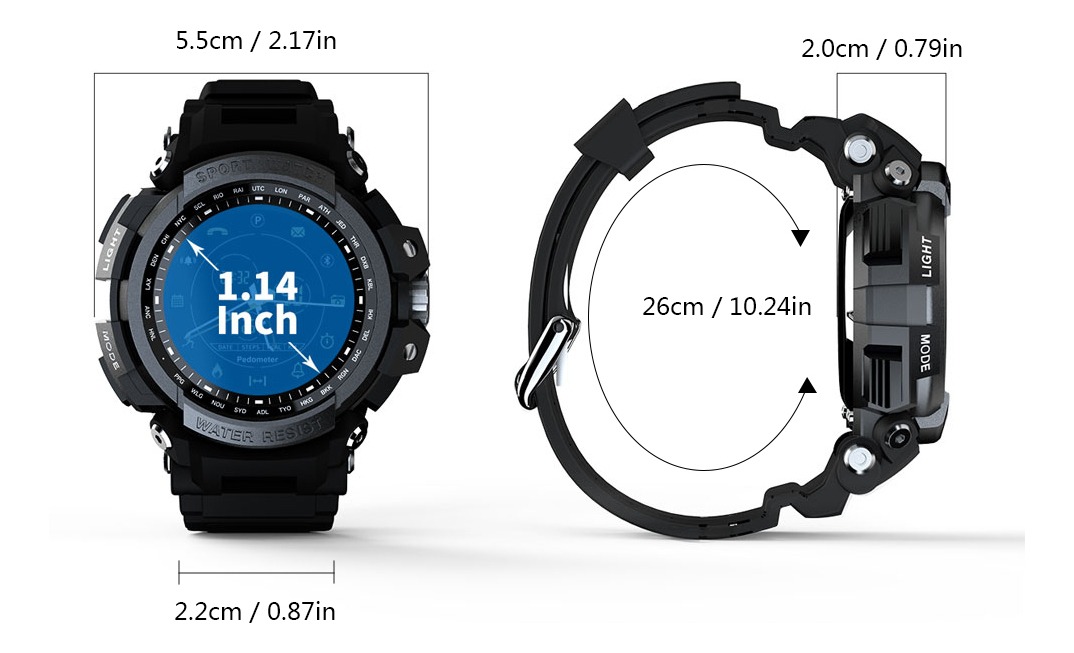 Smartwatch Lokmat Mk28 De 1,14 Polegadas Tela Bt 4.0 - Imagem 5