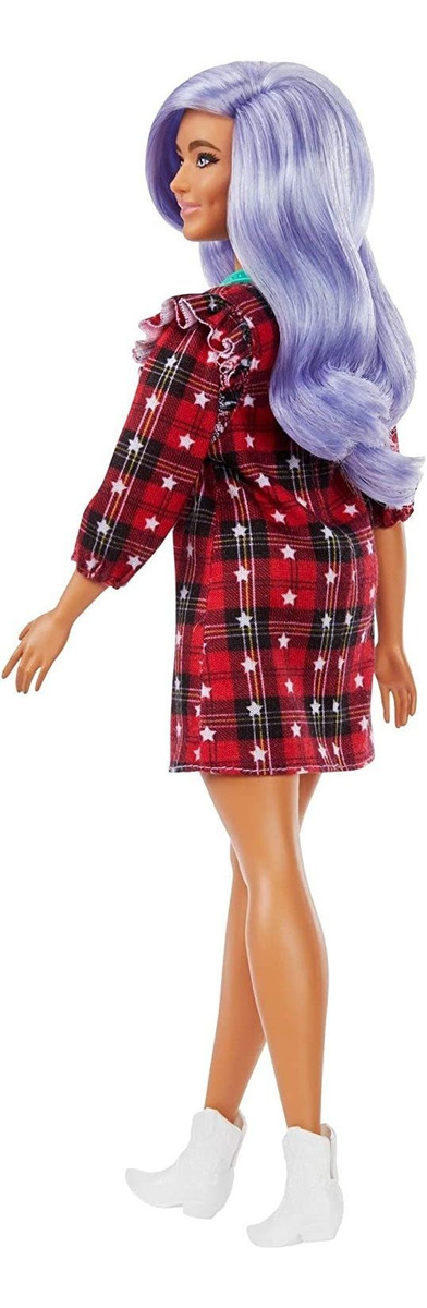 Boneca Barbie Fashionistas 157 Cabelo Curvilíneo Lavanda - Imagem 6