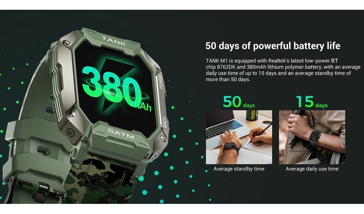 Smartwatch Kospet Tank M1 Robusto Para Esportes Ao - Imagem 18