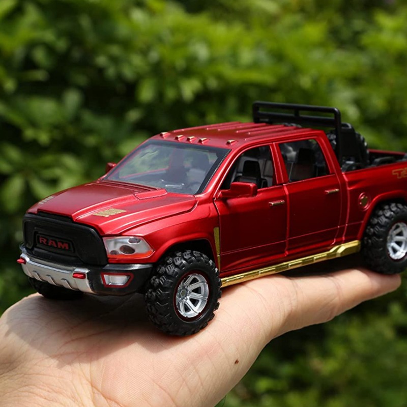 Caminhões De Brinquedo Infantis Ram Trx Metal Com Luz E Som - Imagem 7