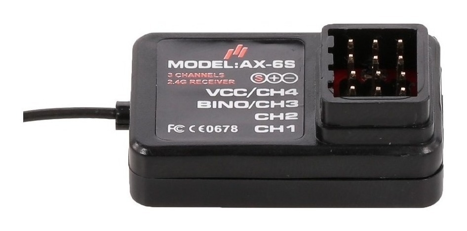 Austar Ax6s Receptor 4ch Para Carro Rc Barco Austar Ax6s - Imagem 6