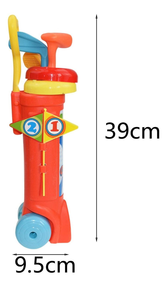 Conjunto De Tacos De Golfe Infantil Brinquedo Educativo - Imagem 18