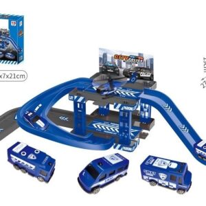 Kit 19 Pista De Carrinhos De Brinquedo Infantil Azul
