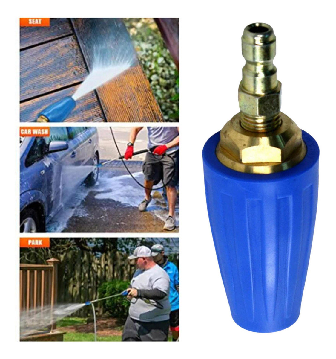 Bico Turbo Rotativo Para Lavadora De Pressão 1/4 Universal - Imagem 23